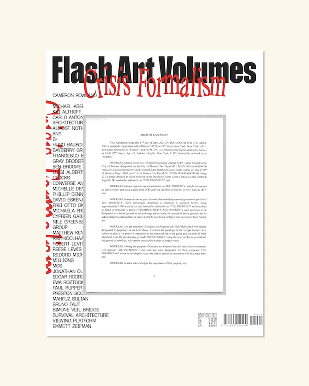 FLASH ART #Volumes 002 CRISIS FORMALISM