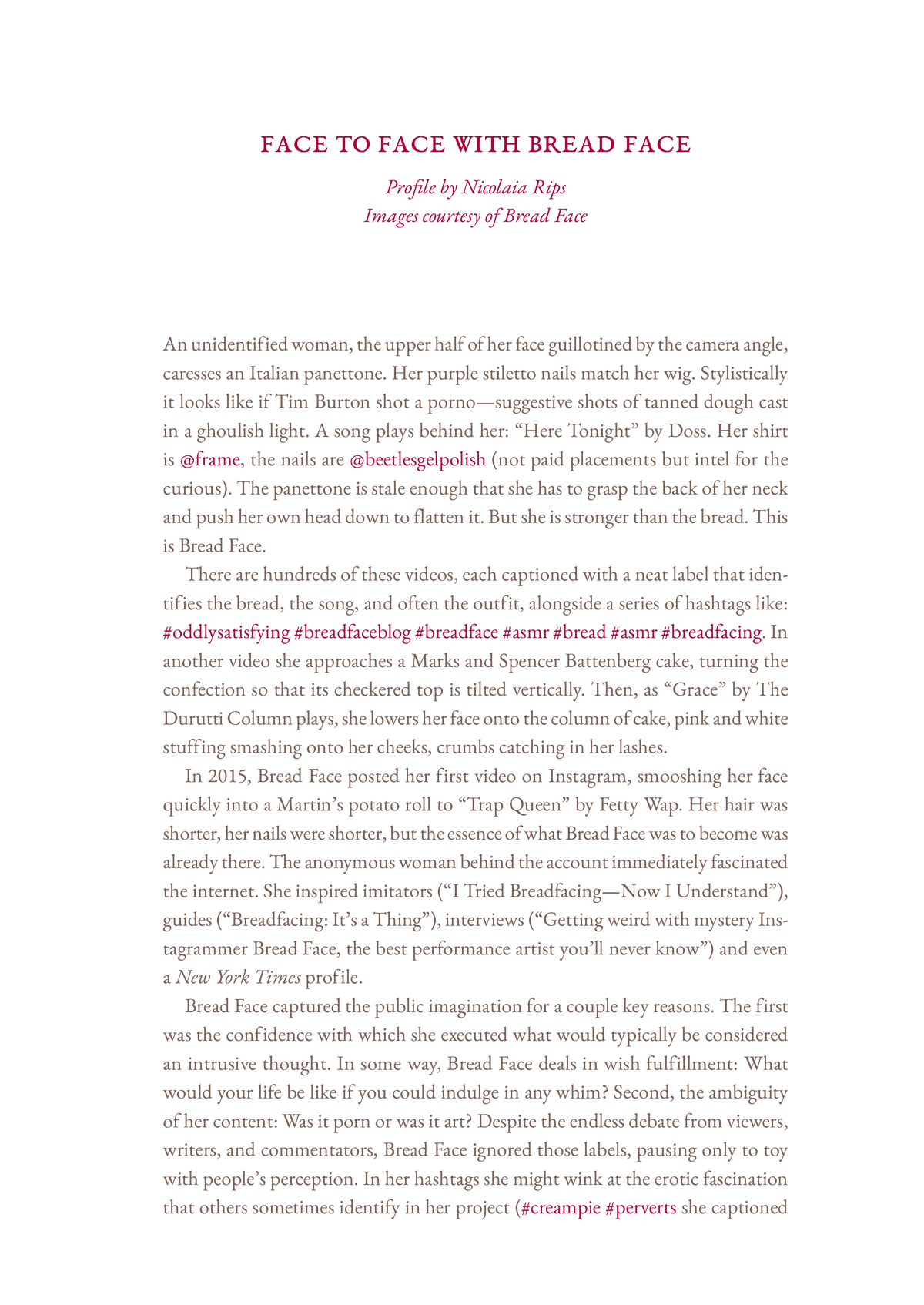 Cake Zine, №6 - Daily Bread