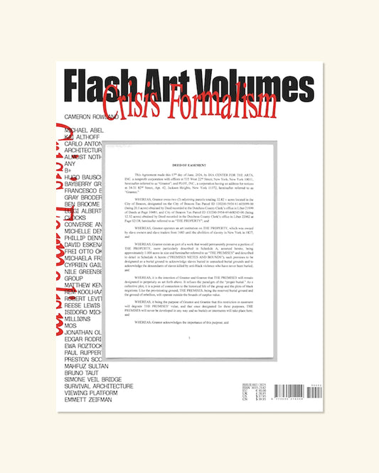 FLASH ART #Volumes 002 CRISIS FORMALISM